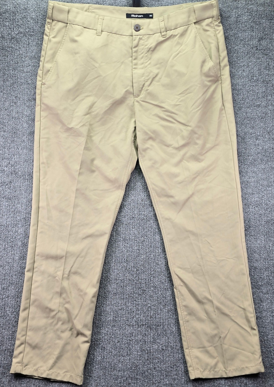 Rohan Pants Mens 38S 38x29 Khaki Performance Stretch UPF 40+ Grand Tour Chinos